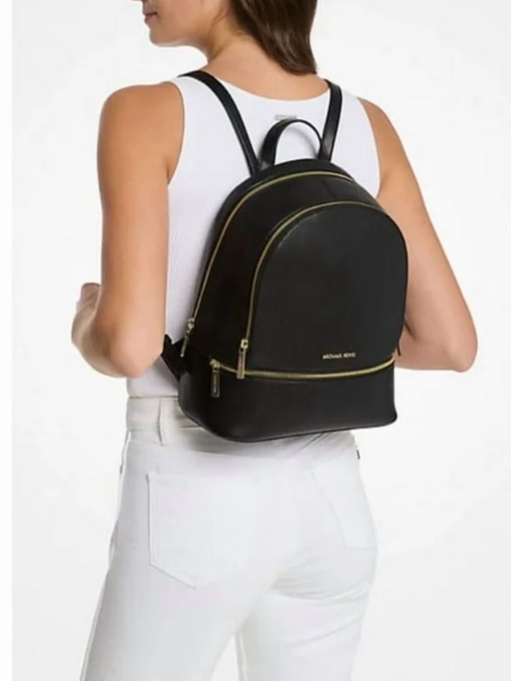 MICHAEL KORS Rhea Small Leather Backpack